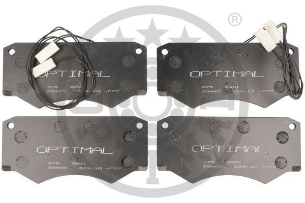 Комплект тормозных колодок, диско 9851 OPTIMAL