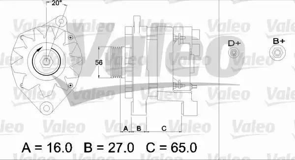 Генератор 433469 VALEO PHC