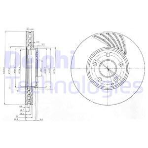 Тормозной диск BG4029 DELPHI