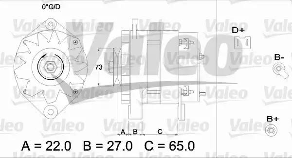 Генератор 433466 VALEO PHC