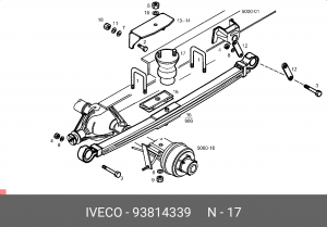 Буфер, амортизация 93814339 IVECO