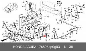 Деталь 76896SP0G03 HONDA