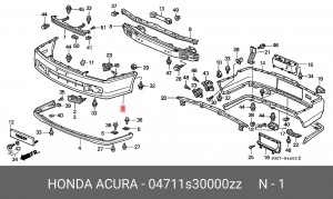 Буфер 04711S30000ZZ HONDA