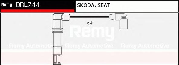 Ккомплект проводов зажигания DRL744 DELCO REMY