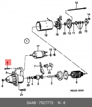 Болт 7527773 SAAB