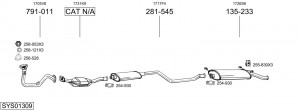 Предглушитель выхлопных газов 200255 BOSAL