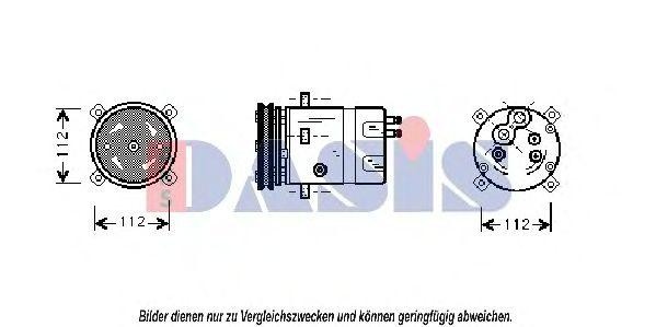 Компрессор, кондиционер 850706N AKS DASIS