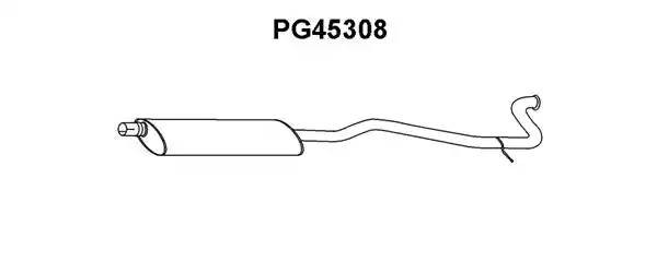 Предглушитель выхлопных газов PG45308 VENEPORTE
