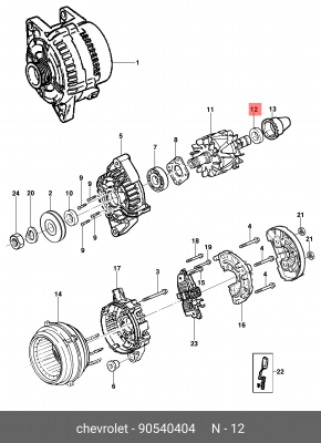 Подшипник 90540404 GENERAL MOTORS