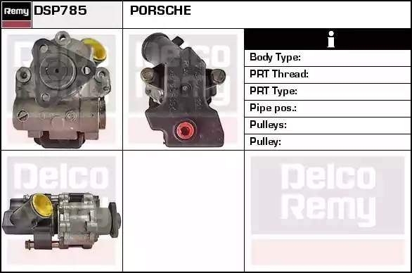 Гидравлический насос, рулевое управление DSP785 DELCO REMY