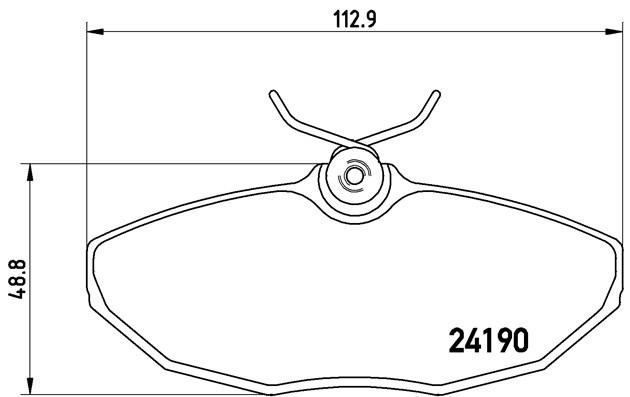 Комплект тормозных колодок, диско P36015 BREMBO