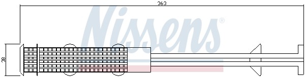 Осушитель, кондиционер 95357 NISSENS