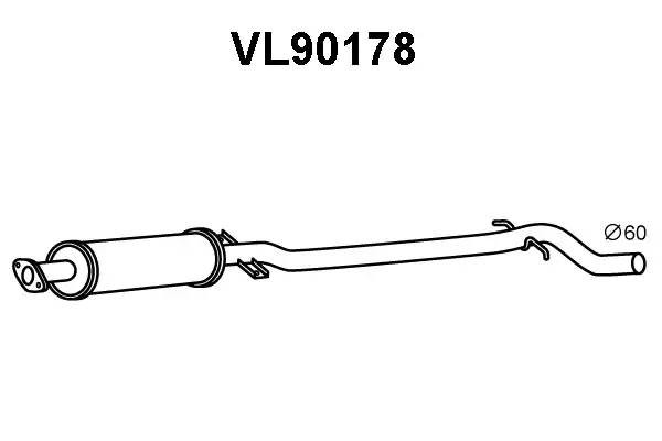 Предглушитель выхлопных газов VL90178 VENEPORTE