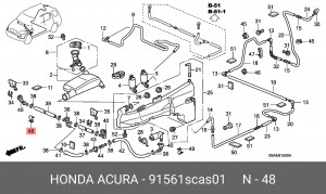 Деталь 91561SCAS01 HONDA