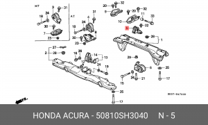 Подвеска, двигатель 50810-SH3-040 HONDA