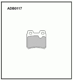 Колодки тормозные дисковые ADB0117 ALLIED NIPPON