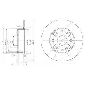 Тормозной диск BG2778 DELPHI