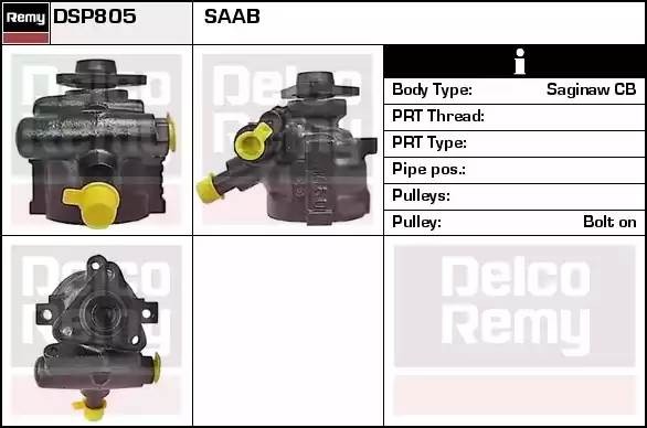 Гидравлический насос, рулевое управление DSP805 DELCO REMY
