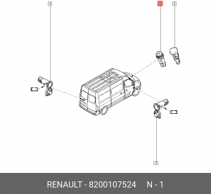 Прикуриватель 8200107524 RENAULT