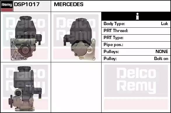 Гидравлический насос, рулевое управление DSP1017 DELCO REMY