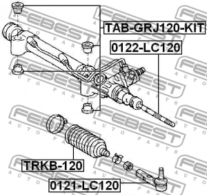 Наконечник рулевой тяги 0121-LC120 FEBEST