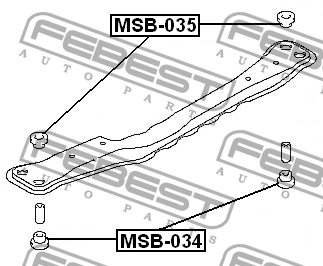 Сайлентблок MSB-034 FEBEST