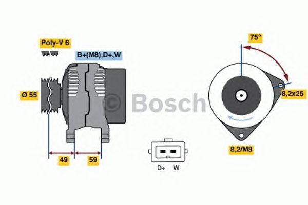 Генератор 0123310002 BOSCH