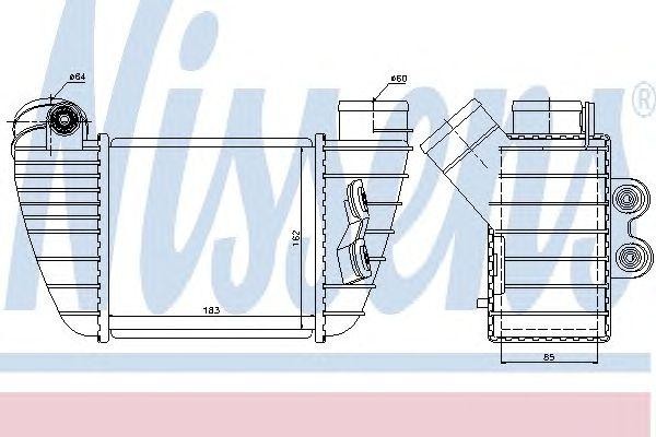 Конденсатор, кондиционер 96682 NISSENS
