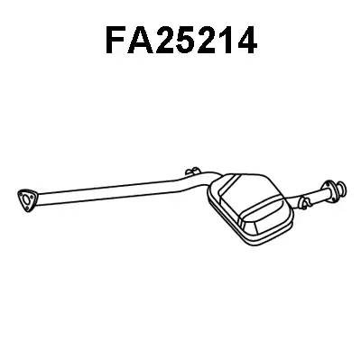 Предглушитель выхлопных газов FA25214 VENEPORTE