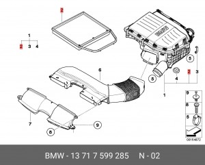Фильтр воздушный 13 71 7 599 285 BMW
