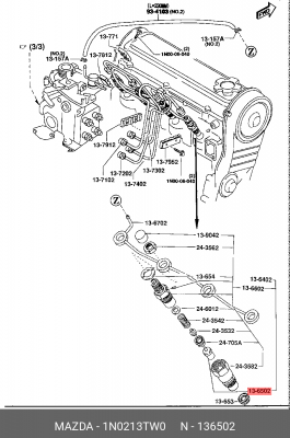 Форсунка 1N0213TW0 MAZDA