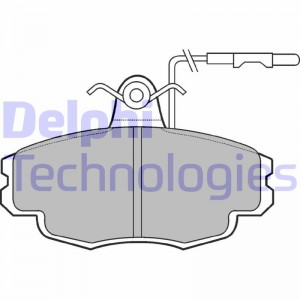Комплект тормозных колодок, диско LP695 DELPHI