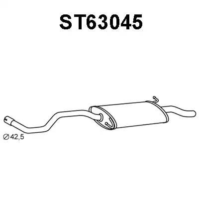 Глушитель выхлопных газов конечный ST63045 VENEPORTE