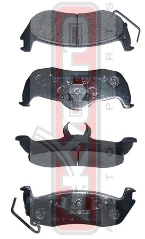 Колодки тормозные дисковые AKD-871AB AKYOTO