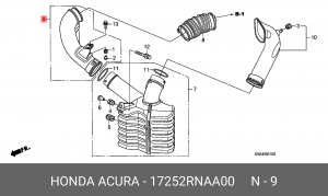 Деталь 17252RNAA00 HONDA