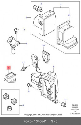 Датчик, продольное / поперечное ускорение 1 346 641 FORD