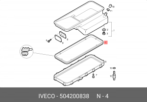 Прокладка, маслянный поддон 504200838 IVECO