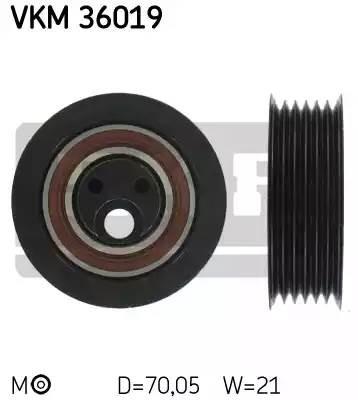 Натяжной ролик, поликлиновой  ремень VKM36019 SKF