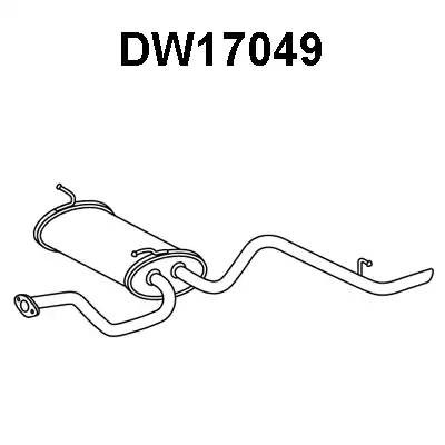 Глушитель выхлопных газов конечный DW17049 VENEPORTE