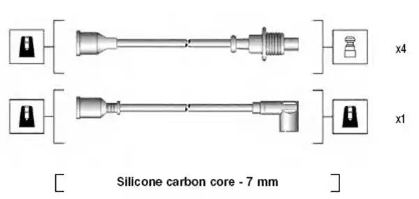 Ккомплект проводов зажигания 941135140702 MAGNETI MARELLI