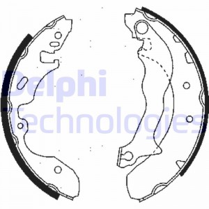 Комплект тормозных колодок LS1746 DELPHI