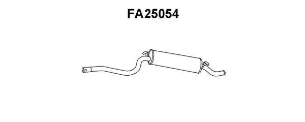 Глушитель выхлопных газов конечный FA25054 VENEPORTE