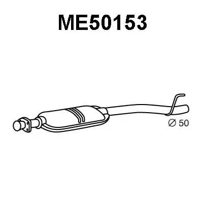 Средний глушитель выхлопных газов ME50153 VENEPORTE