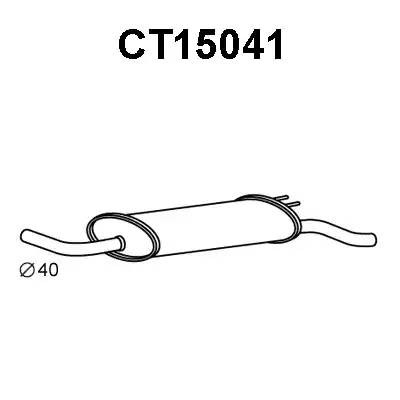 Глушитель выхлопных газов конечный CT15041 VENEPORTE