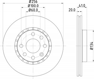 Тормозной диск MDC693 MINTEX