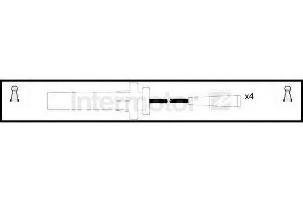 Ккомплект проводов зажигания 73970 STANDARD