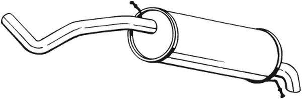 Глушитель выхлопных газов конечный 278-039 BOSAL