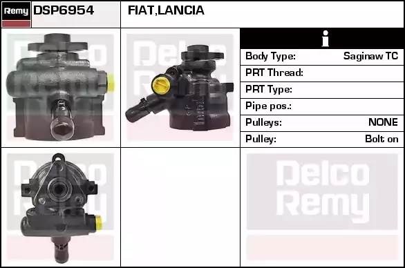 Гидравлический насос, рулевое управление DSP6954 DELCO REMY