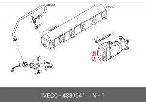Стартер 4839041 IVECO
