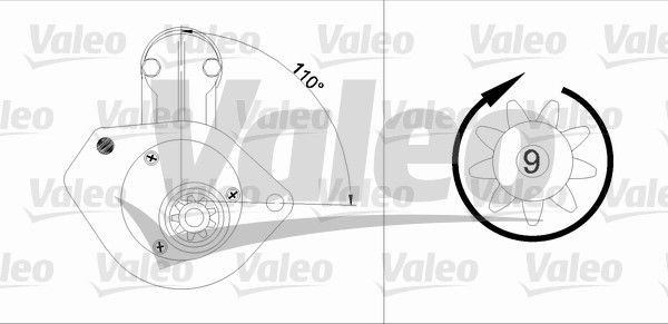 Стартер 455743 VALEO PHC